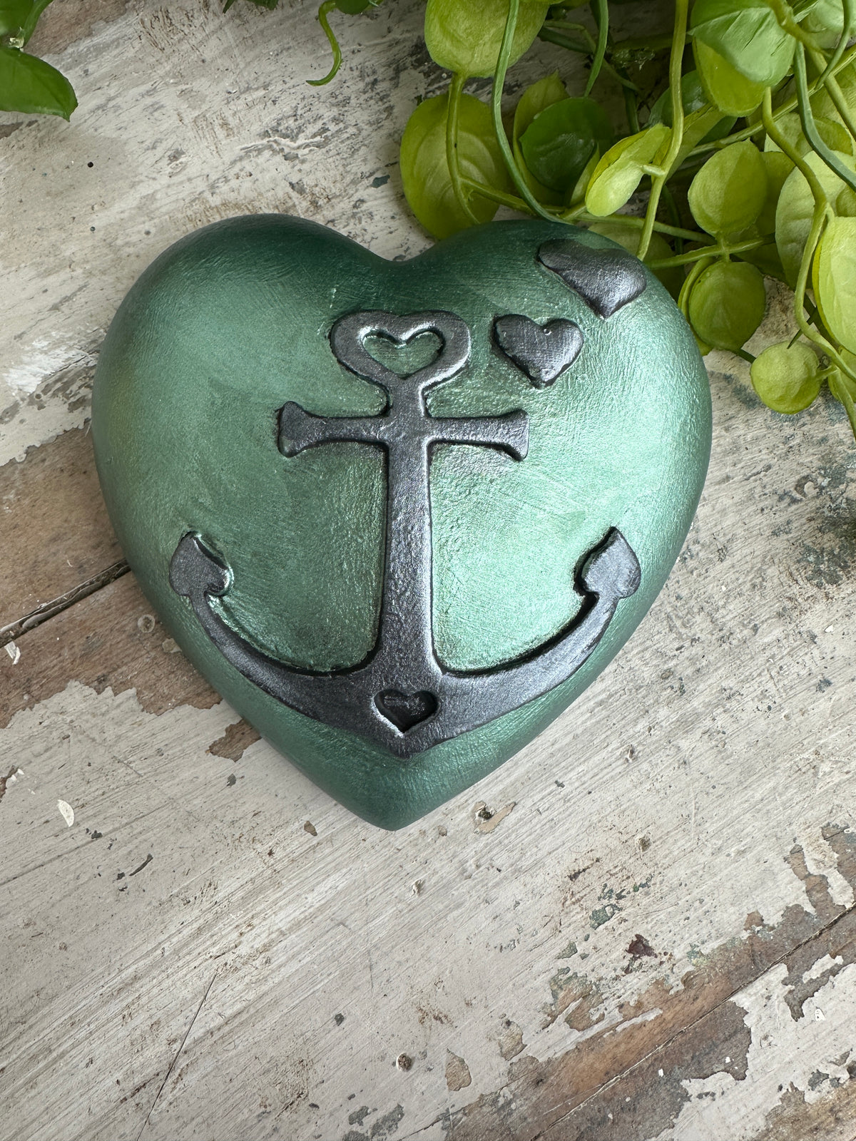 Wall heart Green anchor