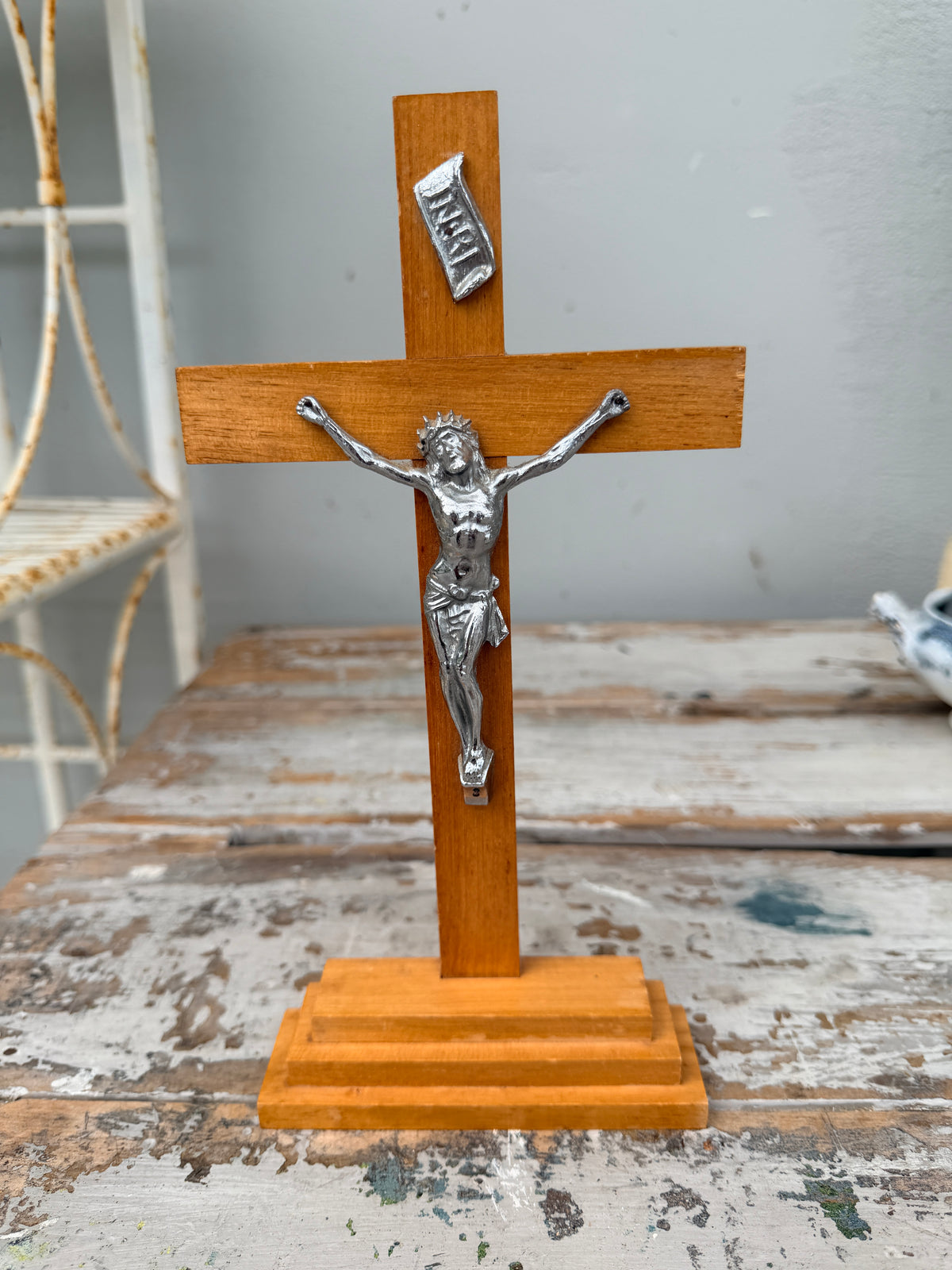 Wooden standing Crucifix