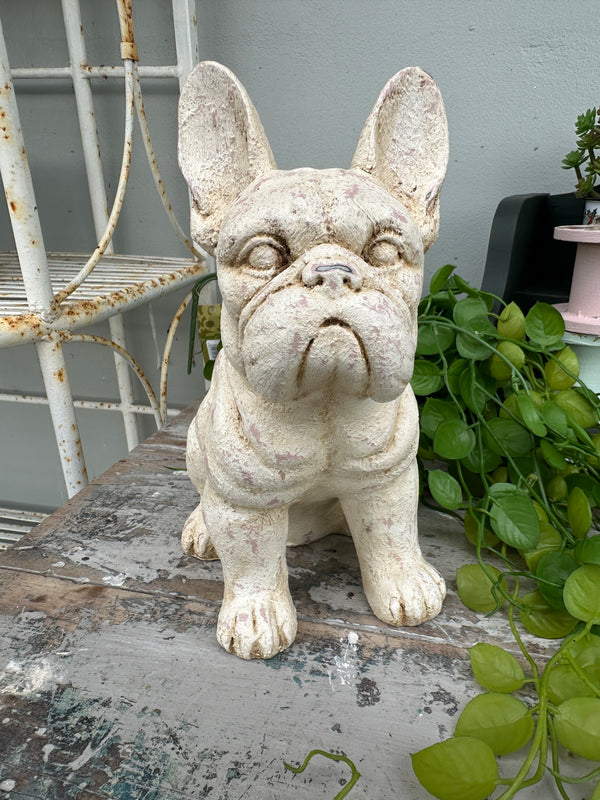 Shabby look painted dog