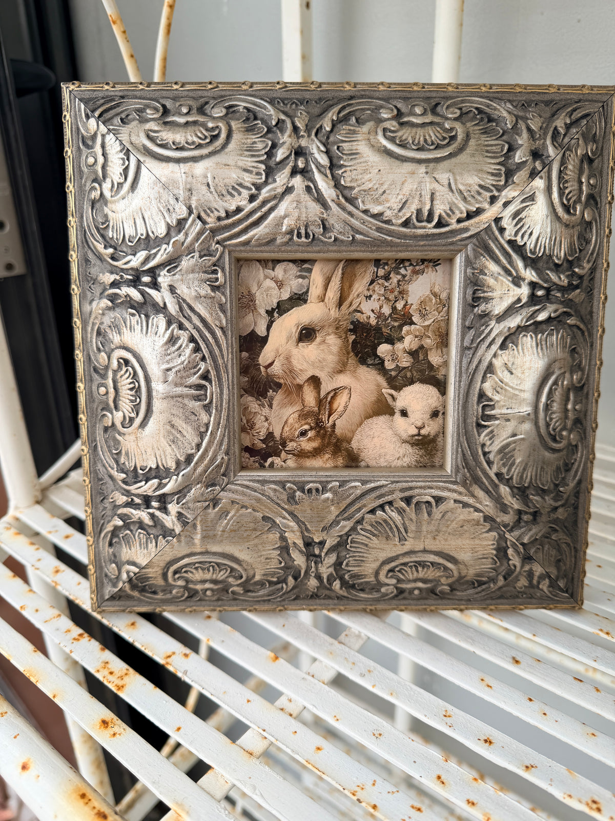 Square Metal Picture Frame - choose your design