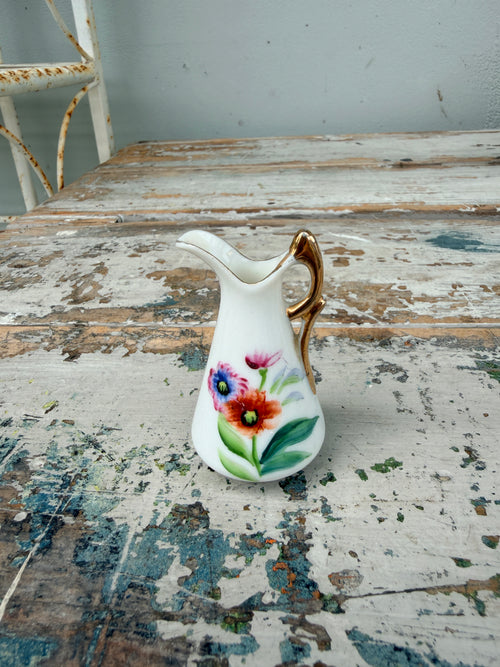 Tiny Floral porcelain jug - choose your design