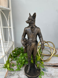 Gentleman Fox with cane and hat