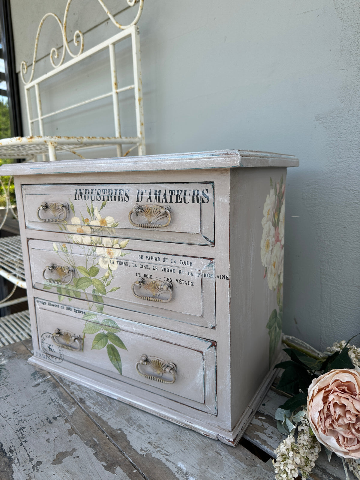 Tabletop Drawer set in Pastels and Florals COLLECT ONLY