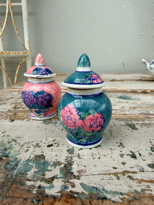 Chinoiserie mini Ginger Jars - choose your design