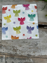 Angel Silhouettes Napkin for Decoupage