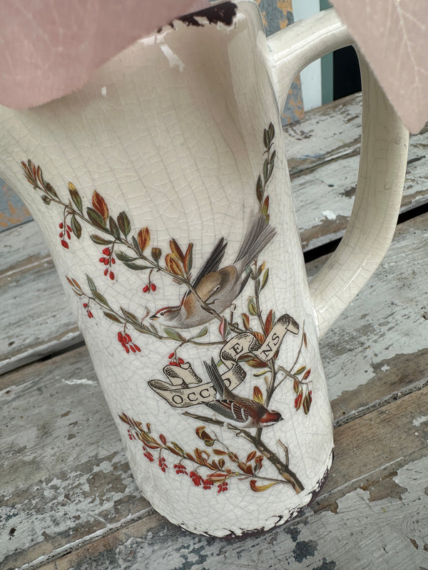 Norwood Jug Cream small w Bird and Branch