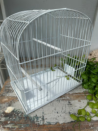 Vintage White Birdcage decor only
