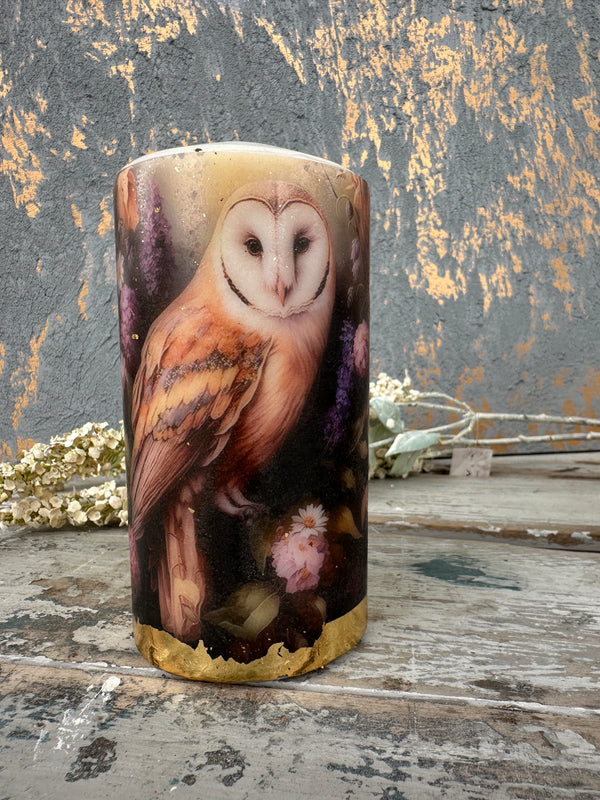 Owl Candle Small
