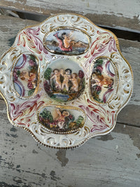 Vintage Capodimonte Italian Hanging plate