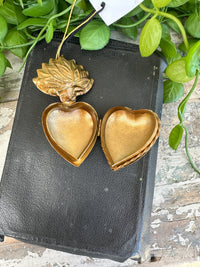 Hanging Heart Locket French Country