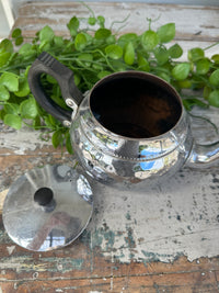Silver squat tea pot