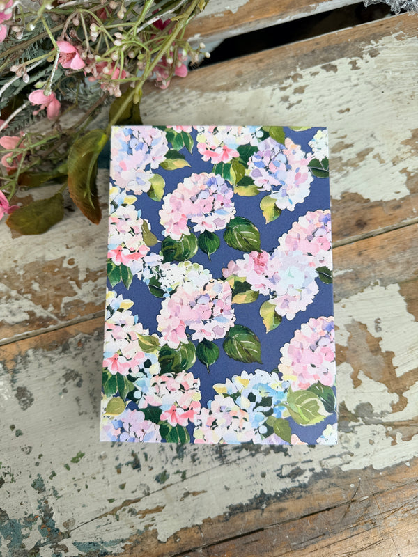 Jotter Pad Pink Hydrangeas