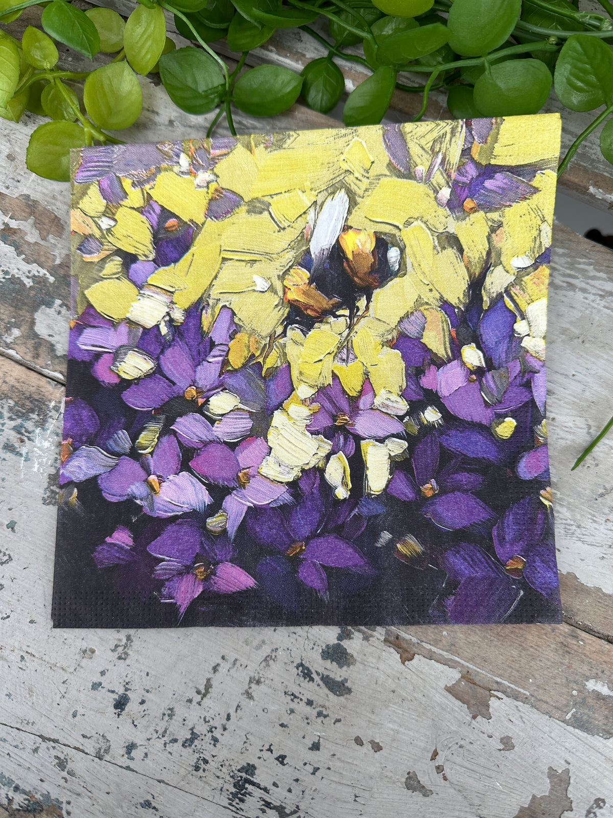 Flight of the Bumblebee Napkin for Decoupage