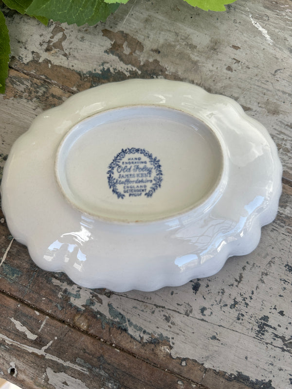 Old Foley Made in England scalloped edge dish