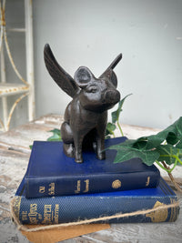Flying Pig Black Cast iron