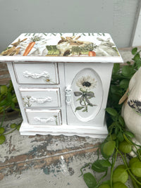 White Bunny jewelry Cabinet