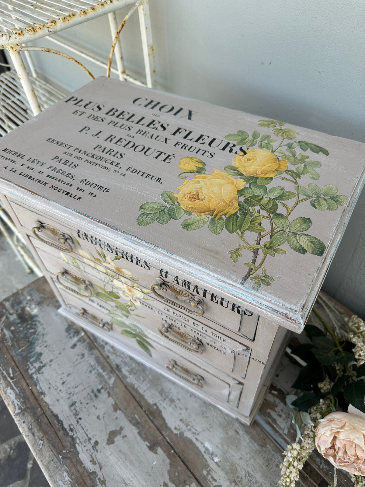 Tabletop Drawer set in Pastels and Florals COLLECT ONLY