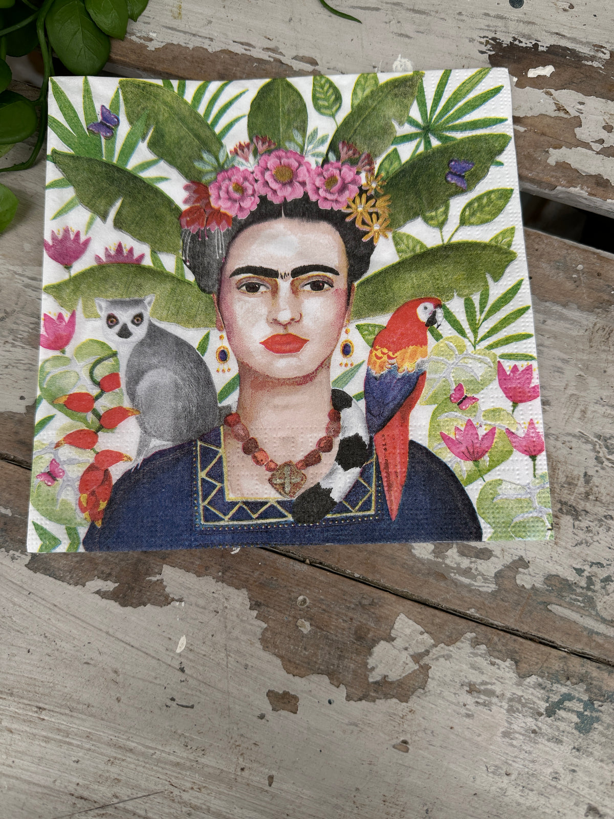 Mexico Frida Napkin for Decoupage