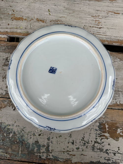 Blue & White Chinoiserie Plate