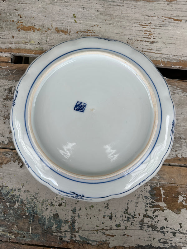Blue & White Chinoiserie Plate