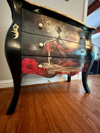 Camilla Dancer in Red Mulberry Decoupage Paper