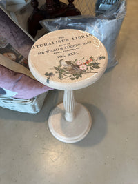 Bird in Nest shabby chic side table or stand