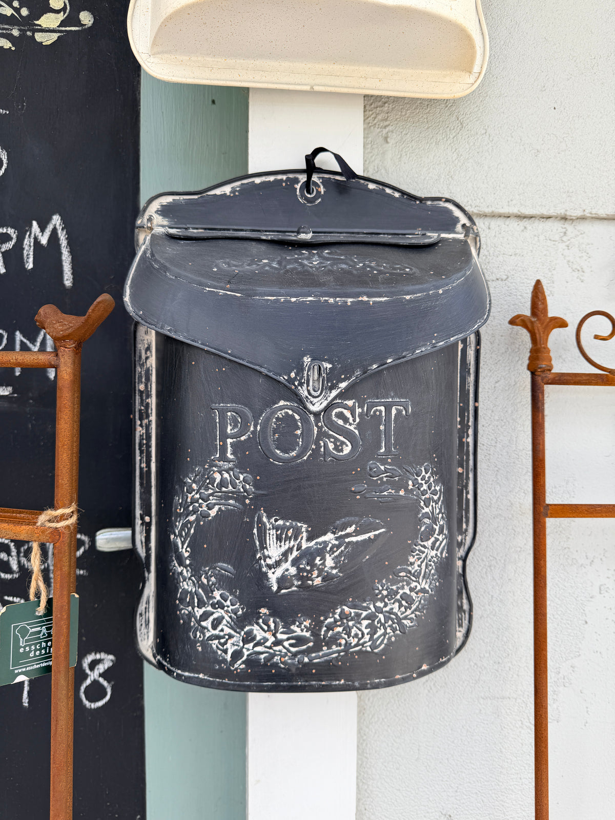 Post Box Rustic Black