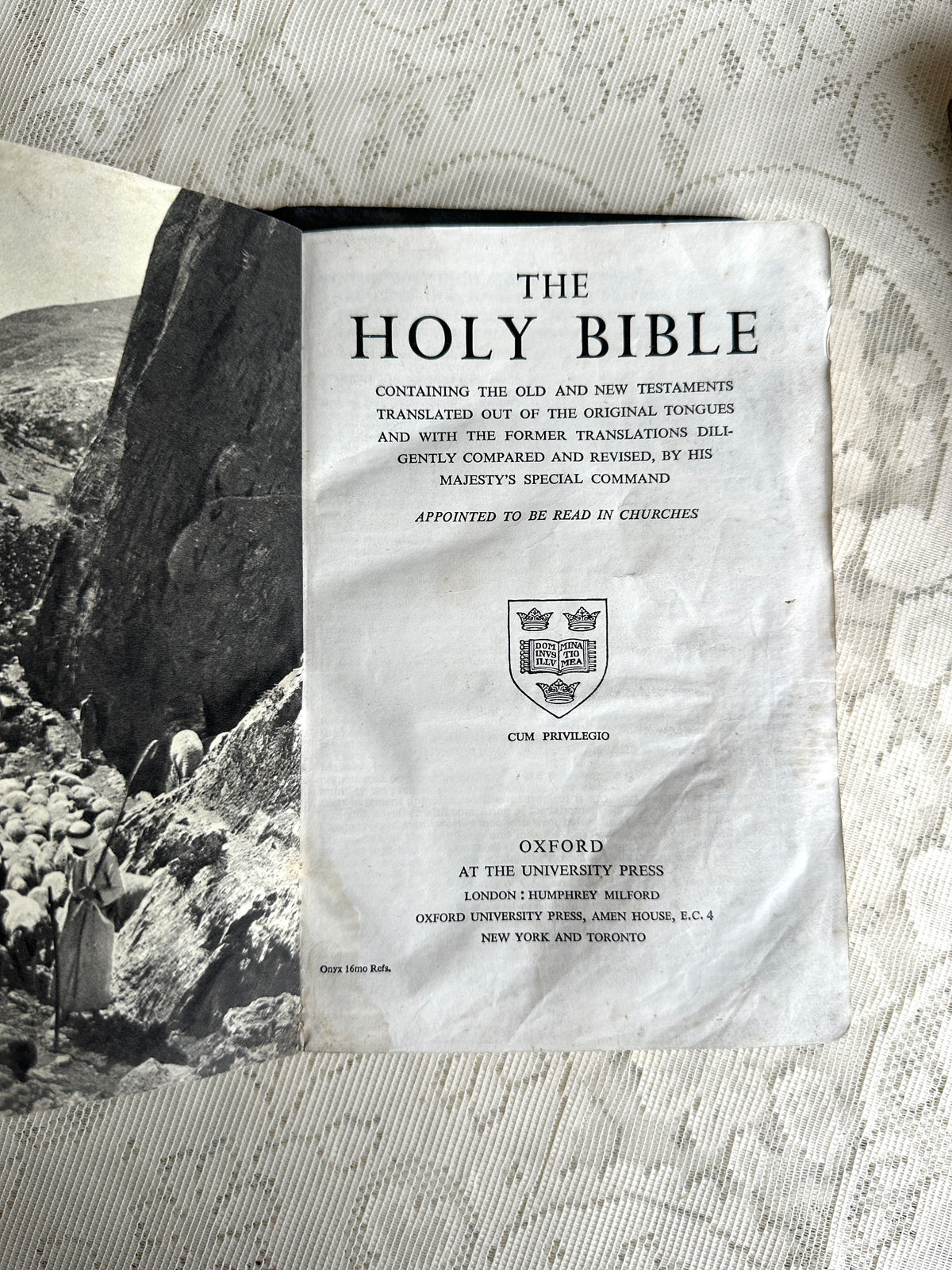 Holy Bible Gold Writing black mid sized