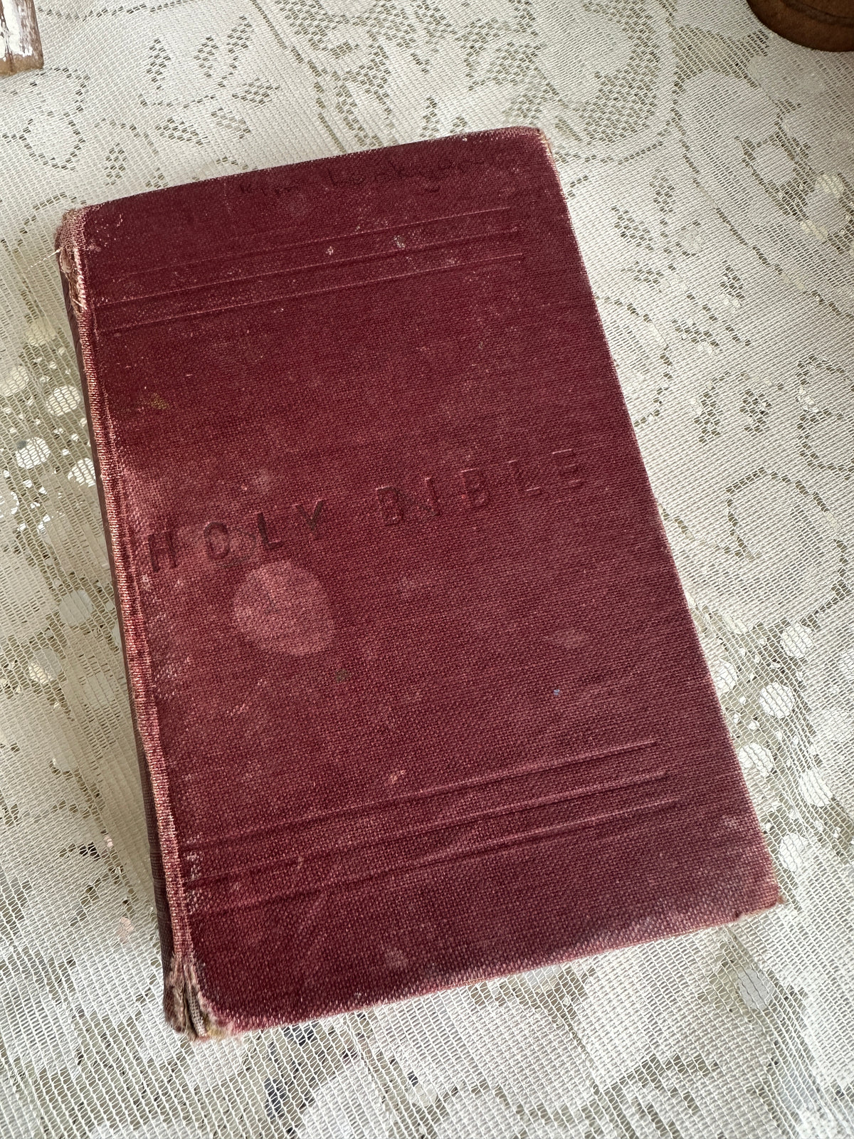 Holy Bible Book red small
