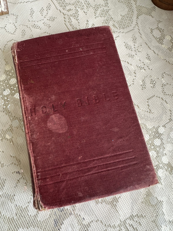 Holy Bible Book red small