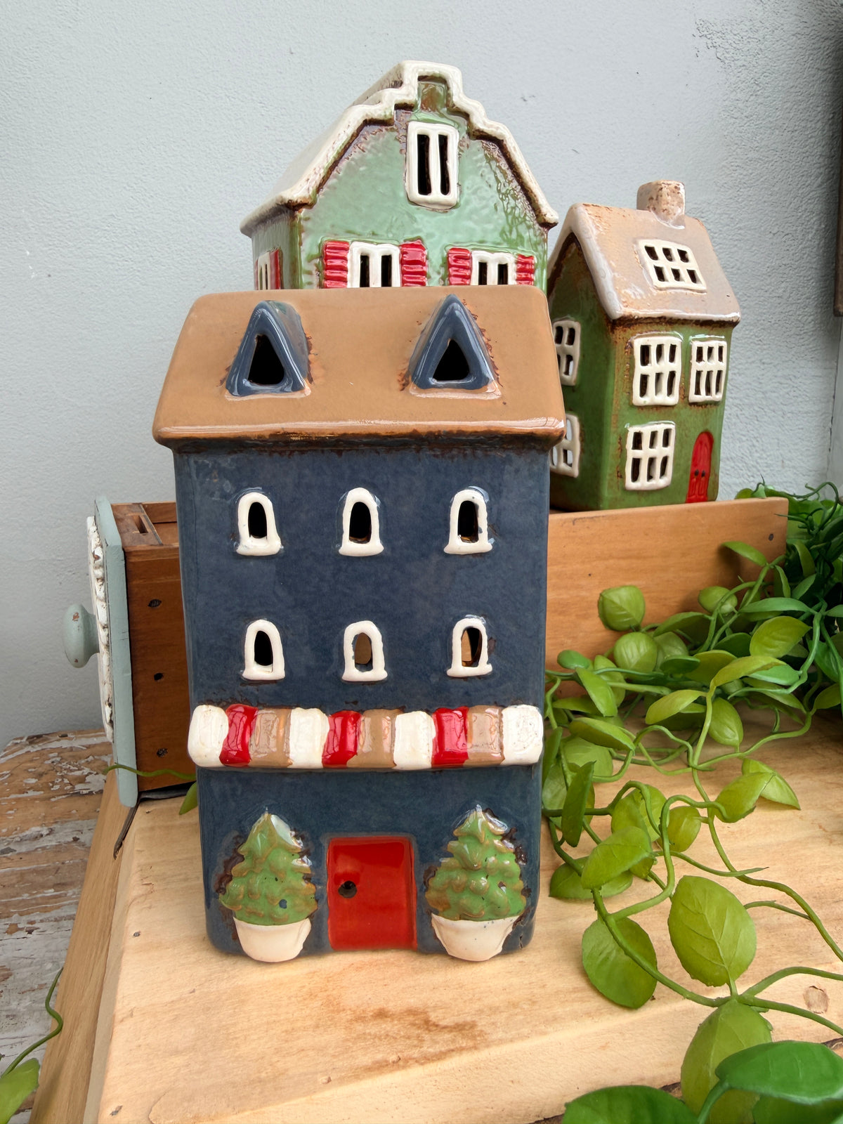 French Country Alsace TeaLight Shop Navy