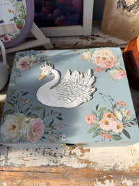 Swan  mould box in paisley