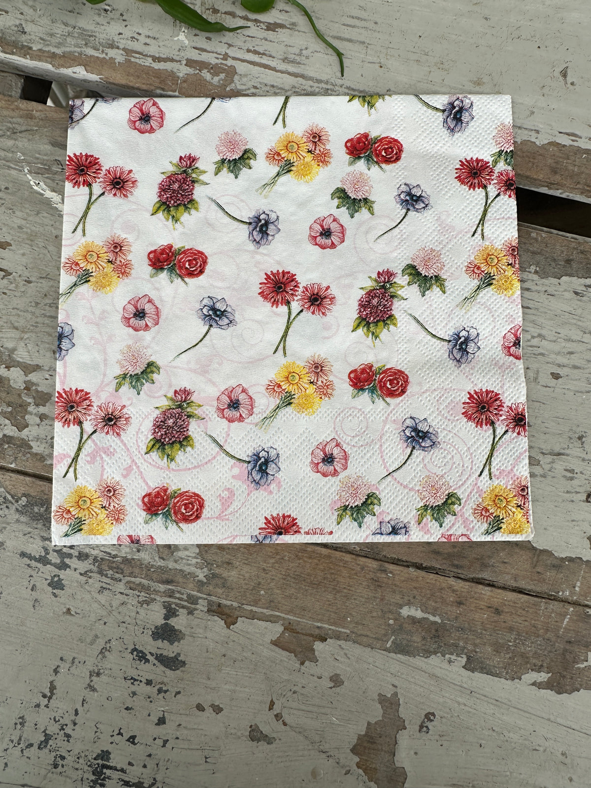 Flower Festival Napkin for Decoupage