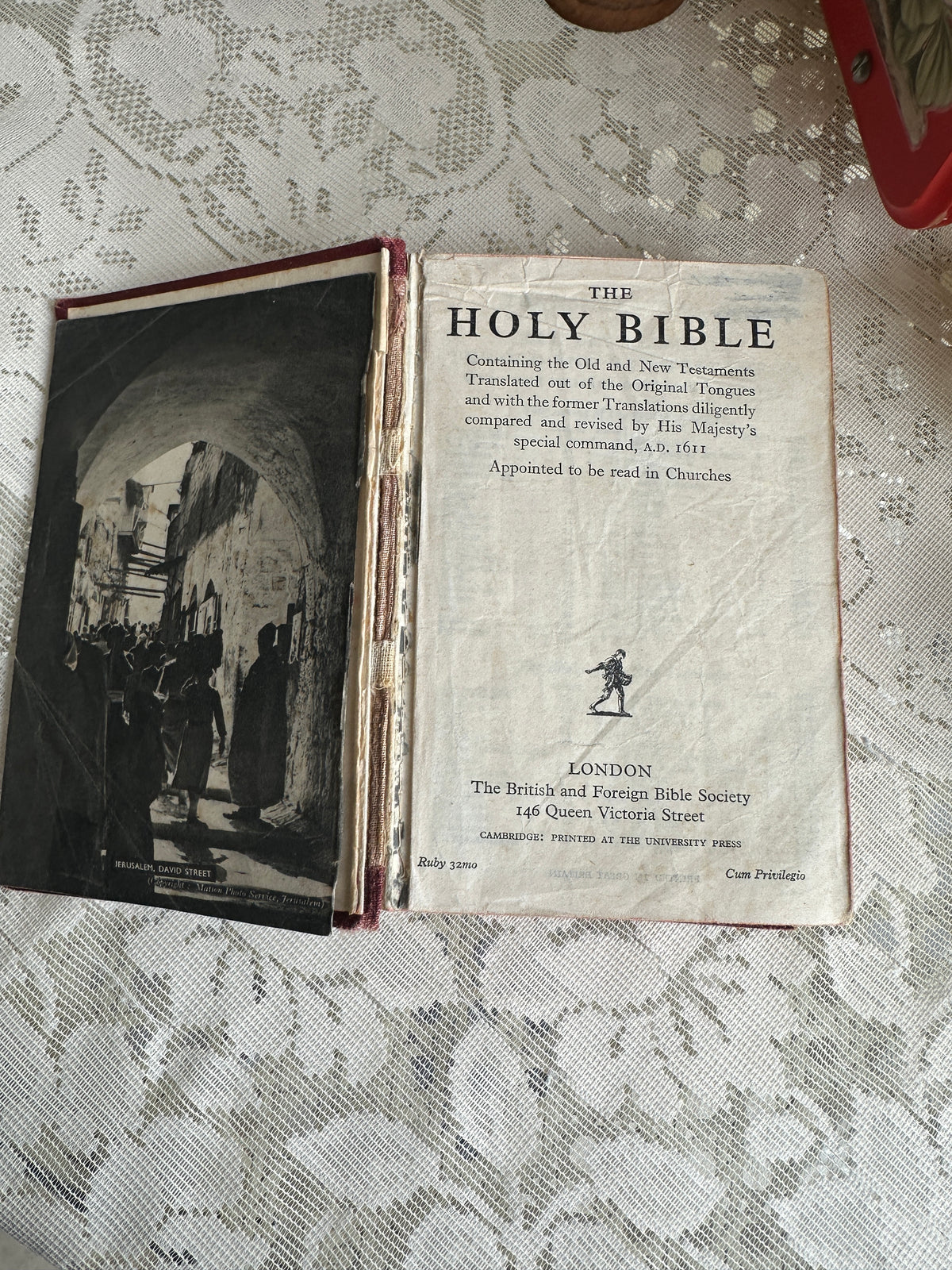 Holy Bible Book red small