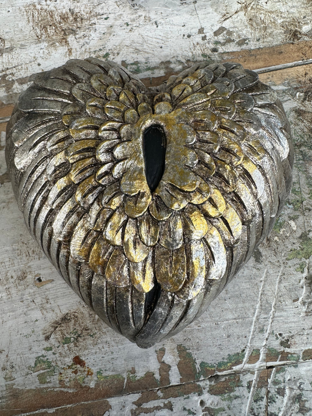Wall heart metallic Angel Wings | Paint Me Vintage