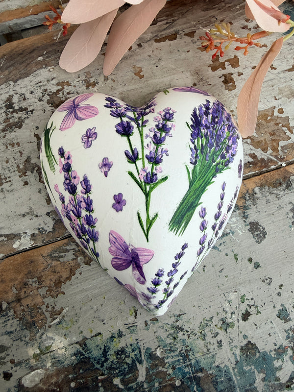 Lavender & Lilacs Ceramic Heart