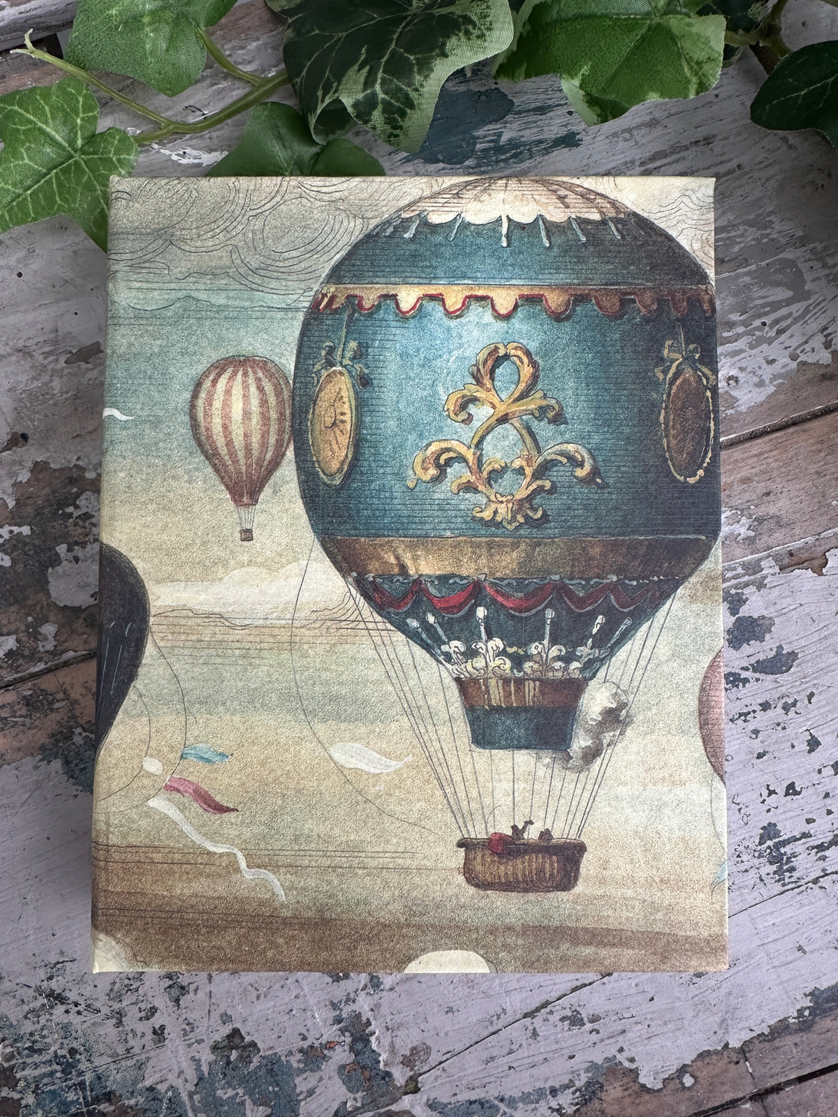 Decorative  with vintage-style hot air balloon design Jotter Pad Balloons