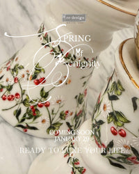 Luxe Transfer Daisy Cherry Delight 2 sheets