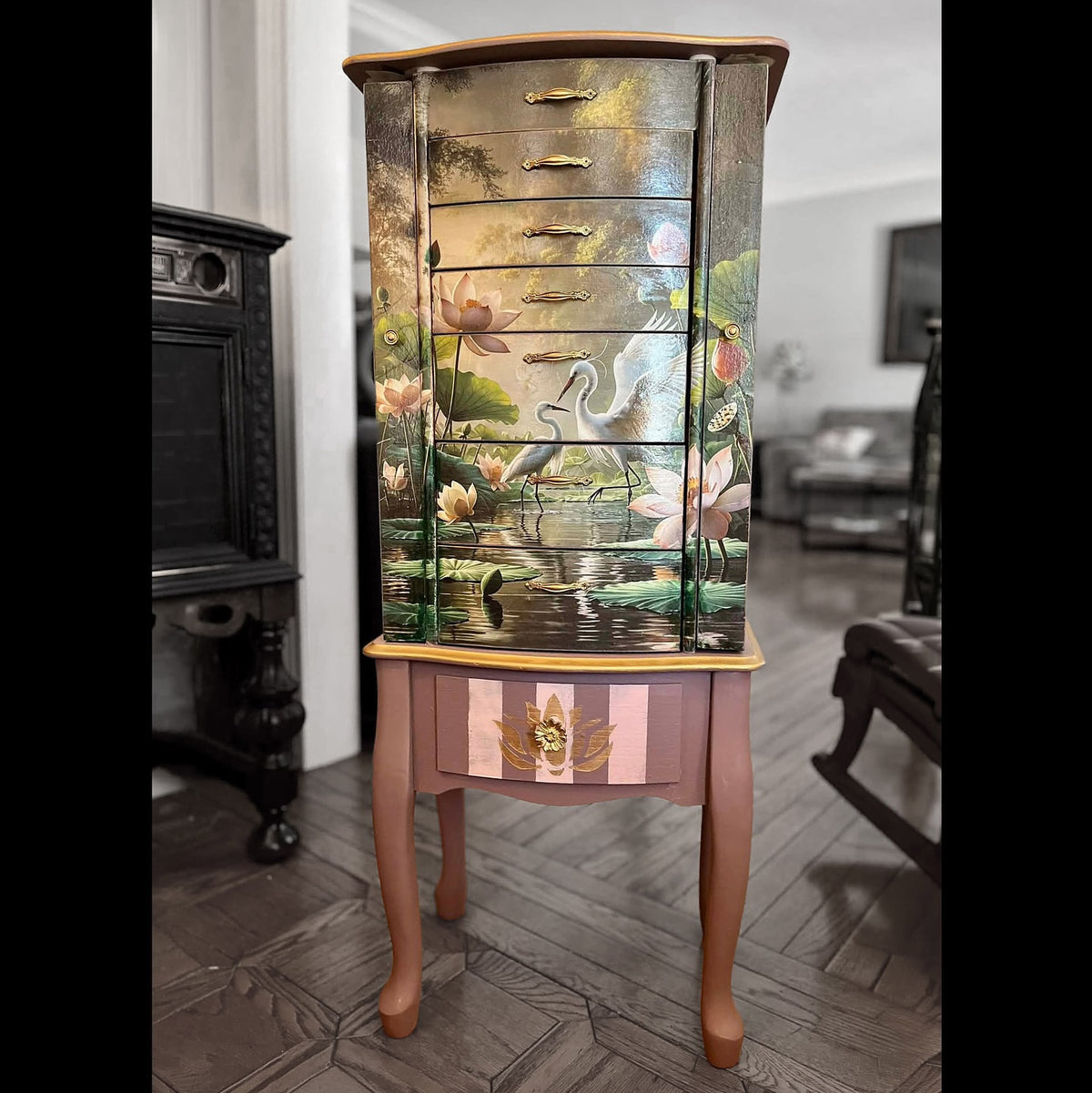 Lotus Serenade Mulberry Decoupage Paper | Paint Me Vintage