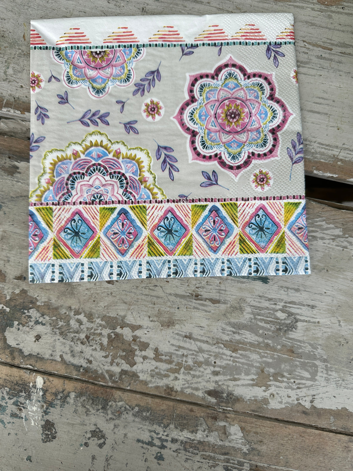 Mandalas Napkin for Decoupage