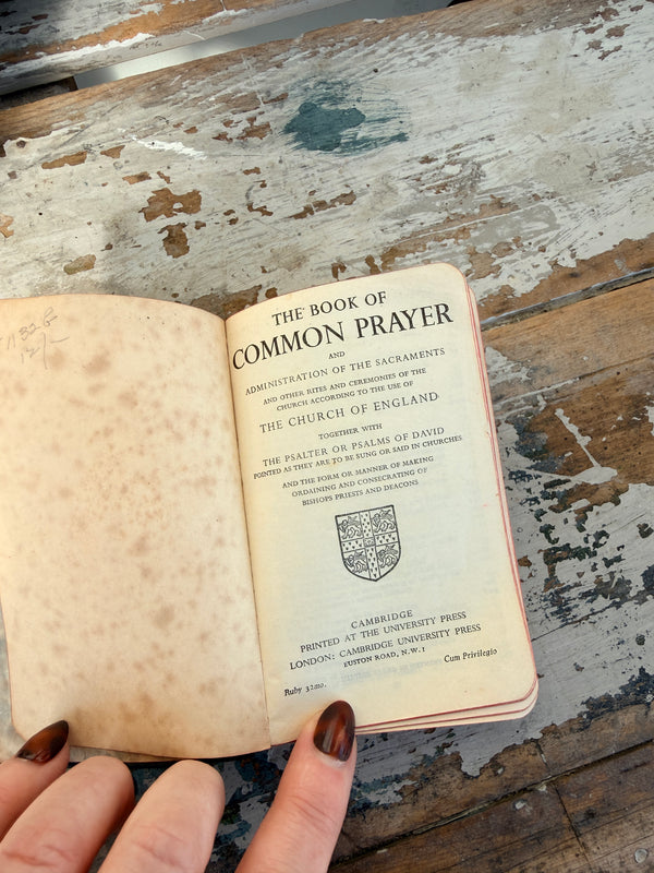 The Book of Common Prayer Vintage small Book black