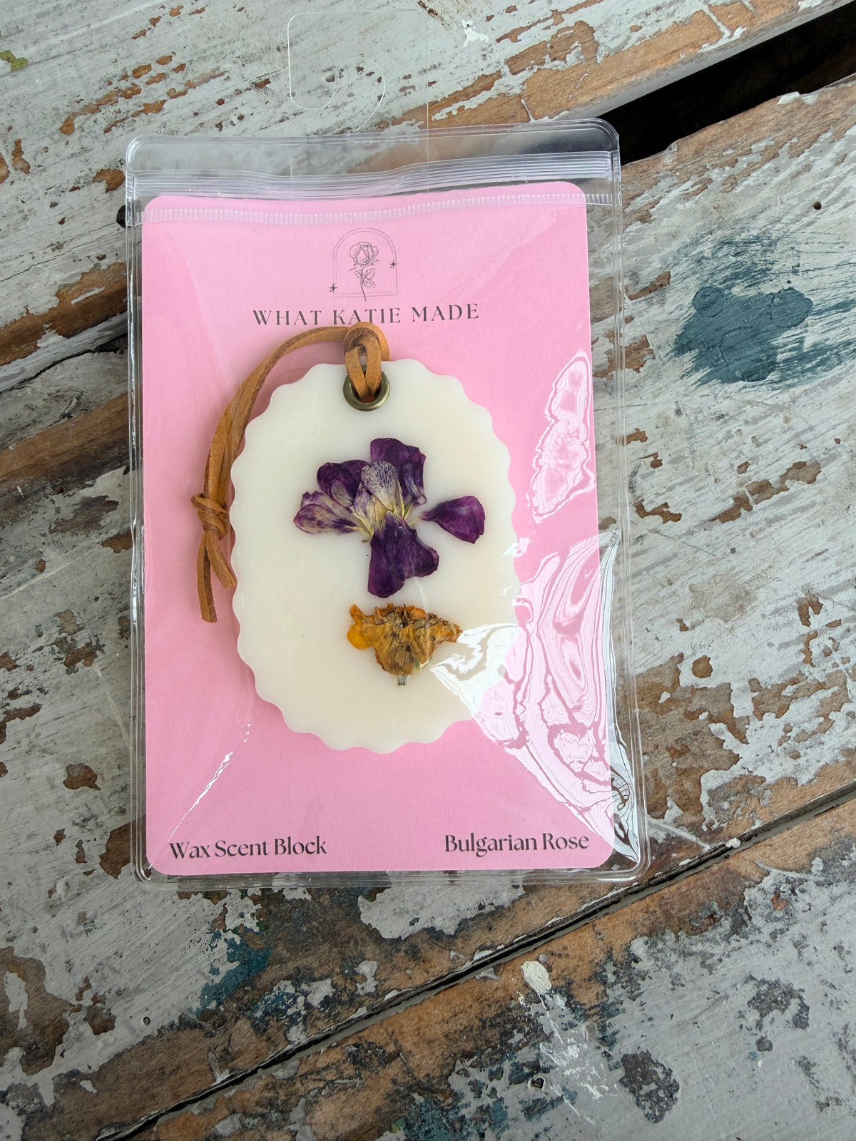 Wax Scent Block hanging Bulgarian Rose