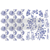 H2O transfer Azure Florals Ii 2 sheets Redesign with Prima