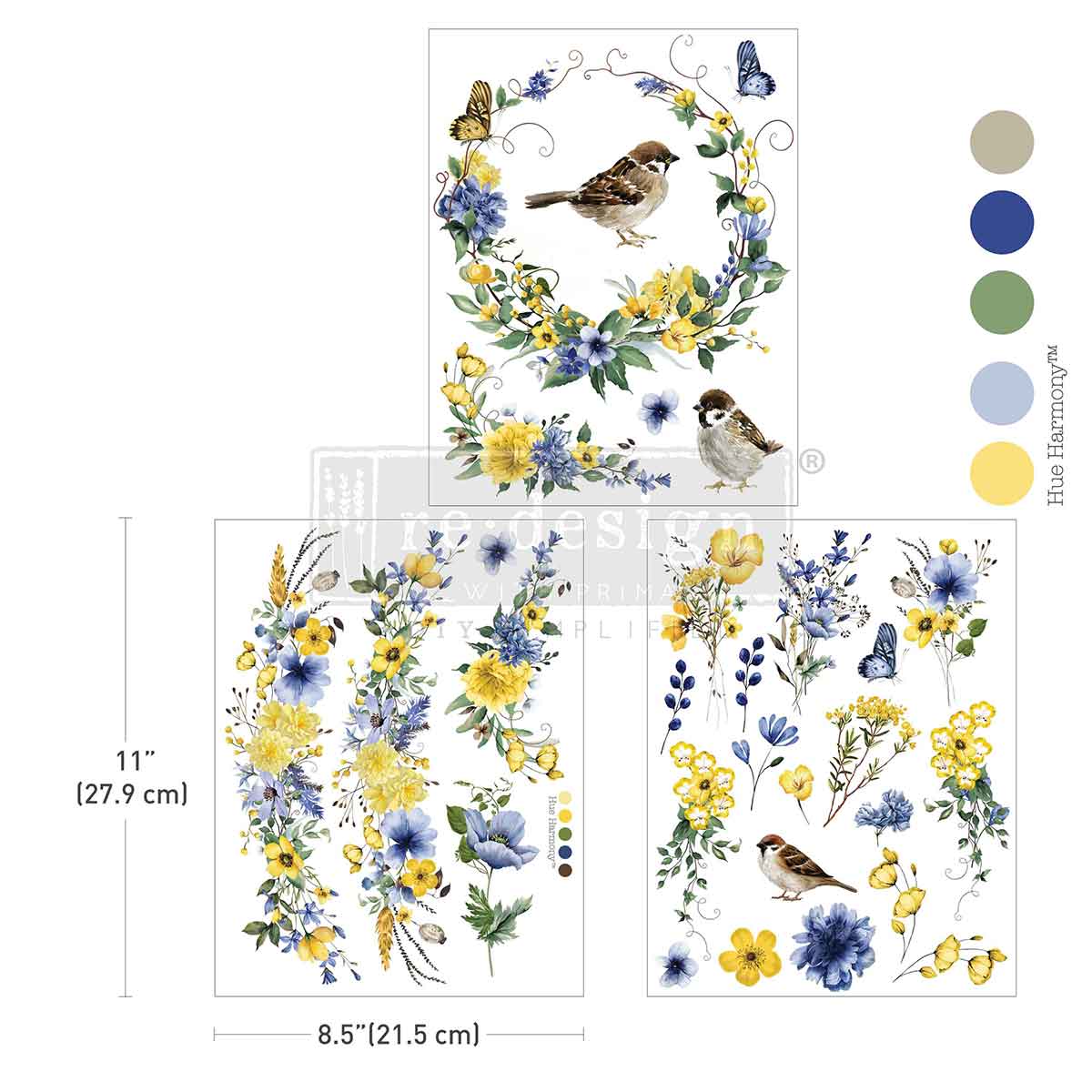 Redesign with Prima transfer middy Sunlit Aviary