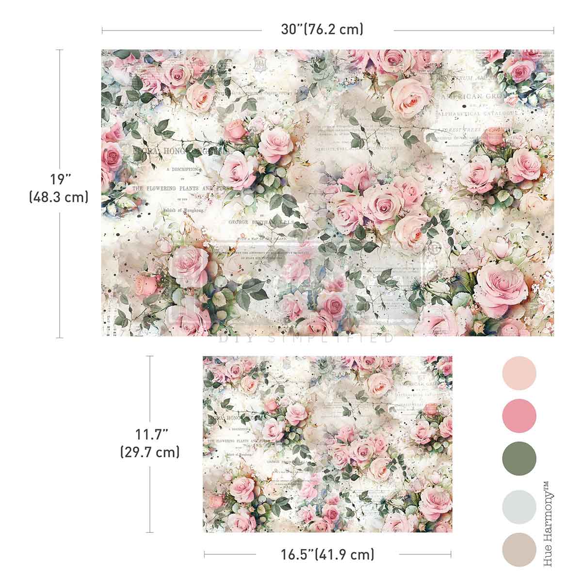 Rosy Reverie Double Delight Fiber Paper 2 sheets