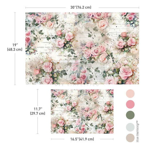 Rosy Reverie Double Delight Fiber Paper 2 sheets