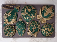 Shimmering Holiday Ornaments Mould by Redesign with Prima