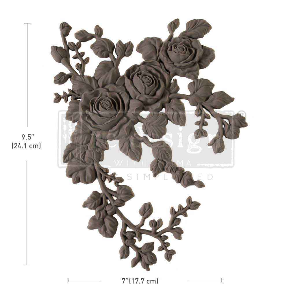 Velvet Cascade Left Decor Poly Bendable Casting