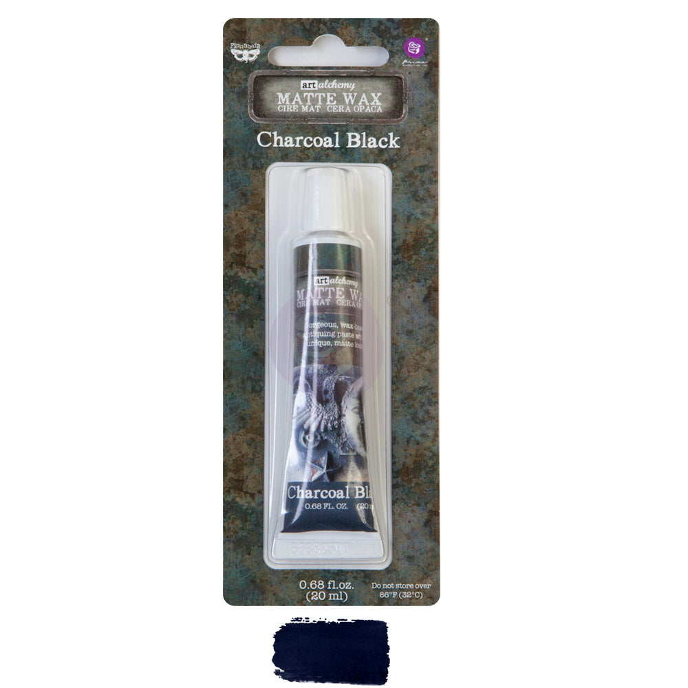 Antiquing MATTE Wax Redesign with Prima Charcoal Black