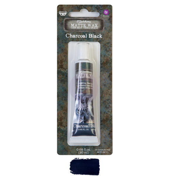 Antiquing MATTE Wax Redesign with Prima Charcoal Black